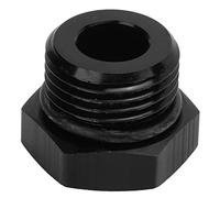 Universal Block Off Plug Fitting Adapter | 4000 PSI High Pressure Male Hex Steel Plug | Leak - Proof Closure for Vehicle/Water Pump/Container | Black Finish (AN8)