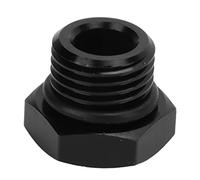 Universal Block Off Plug Fitting Adapter | 4000 PSI High Pressure Male Hex Steel Plug | Leak - Proof Closure for Vehicle/Water Pump/Container | Black Finish (AN6)