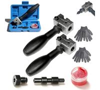 Universal Car Brake Line Flaring Tool Kit, 2026 New 3/16 Inch Brake Line Double Flare Tool, Heavy Duty Manual Flaring Tools, for Vehicle Motorcycles Brakes Hydraulic Lines Repair (2sets)