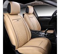 Universal Car Seat Cover 3D respirant PU Cuir Pad Mat pour coussin de chaise de voiture - Beige
