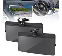 Universal Car Sun Visor with Polarized Glare Protection,Sun Glare Blocker for Driving,Polarized Sun Visor Extender for Car,Visor Extender Attachment for Car Visor for Sun Glare&Headlights Glare (2pcs)