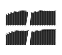 Universal carWindow Sun Shade - Polyester 4PCS Set with Embedded Rails (75cm/70cm Adjustable Tracks) carSide Sunshade Curtain | UV Ray Blocking Privacy Blind for Cars, Heat Insulation Auto Window Co