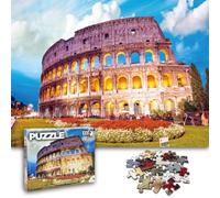 Universal Castle 1000 Pieces Adulte Puzzle Repère Panorama Foto Paysage Europe Casse Tete Classiques Puzzles Toy (Colosseum, Rome)