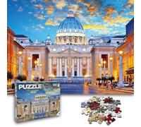 Universal Castle 1000 Pieces Adulte Puzzle Repère Panorama Foto Paysage Europe Casse Tete Classiques Puzzles Toy (St. Peter's Basilica, Vatican)