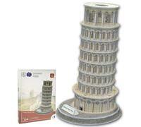 Universal Castle Casse-tête 3D pour Architecture Modèle Construction Amusant Kit Bricolage Jouet Educatif Adultes et Enfants Cadeau Décoration pour Maison (Leaning Tower of Pisa 31 Pieces)