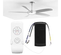 Universal Ceiling Fan Remote Control Kit,Remote Control Kit, Mini Wireless Smart 3-Speed Switch Universal Ceiling Fan Receiver Kits Multifunctional Light Timing Control Tools for Home Office Hotel