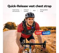 Universal Chest Mount Harness for Action Cameras, Black