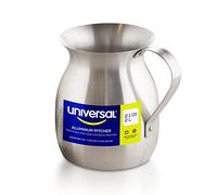 Universal Chocolatera de 2 l - Machine à chocolat chaud en aluminium et pichet à mousse - Olleta Colombiana traditionnelle pour café, lait et boissons - Durable, résistante à la rouille, à chauffage