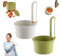 Universal Clip-On Sink Drain Basket - The Multi-Functional Kitchen Strainer, Adjustable Faucet Hanging Food Catcher & Kitchen Sink Basket for Vegetable Washing & Scrap Disposal (2PCS-B)