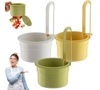 Universal Clip-On Sink Drain Basket - The Multi-Functional Kitchen Strainer, Adjustable Faucet Hanging Food Catcher & Kitchen Sink Basket for Vegetable Washing & Scrap Disposal (3PCS)
