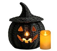 Universal d'halloween, tressée Décoration Halloween, avec Bougie | Innovative Panier À, Bonbons Pour Fête, Maison Appartement Salon, Manteau De Cheminée, Table Manger Entrée, Porche