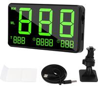 Universal Digital Car HUD Display Green Light GPS -Tachymètre avec Speed Fatigue Avertissement de conduite