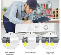 Universal Drain Hose, Dishwasher Hose Extension with U-bracket, Drain Hose Extension, Water Drain Hose, for Washing Machines and Dishwashers (3 Metres)