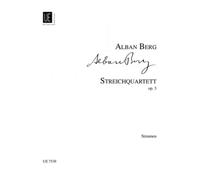UNIVERSAL EDITION BERG ALBAN - STRING QUARTET PARTS OP.3 - STRING QUARTET Partition classique Ensemble et orchestre Ensemble à cordes
