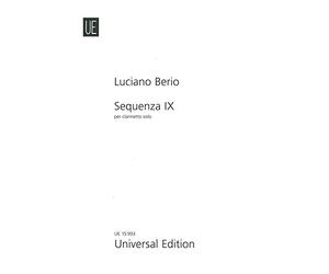 UNIVERSAL EDITION BERIO L. - SEQUENZA Xia - CLARINETTE Partition classique Bois Clarinette
