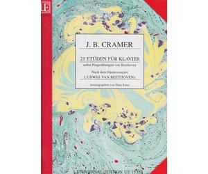 UNIVERSAL EDITION CRAMER J.B - 21 ETUDEN FÜR KLAVIER NEBST FINGERüBUNGEN VON BEETHOVEN Méthode et pédagogie Piano et instrument à clavier Piano