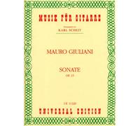 UNIVERSAL EDITION GIULIANI MAURO - SONATA OP.15 - GUITAR Partition classique Guitare - luth Guitare