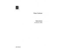 UNIVERSAL EDITION KOLMAN PETER - NOTA BENE (1978) Partition classique Piano - instrument à clavier Piano