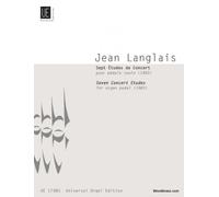 UNIVERSAL EDITION LANGLAIS JEAN - SEVEN CONCERT ETUDES - ORGAN Méthode et pédagogie Piano et instrument à clavier Orgue