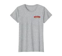 Universal Epic Universe Isle of Berk Dragon Portal Two Sided T-Shirt, Femme, Gris Chiné, M