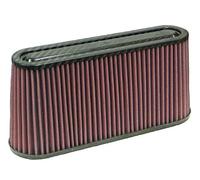 Universal Filtro De Aire K & N Carbon Fiber Tapa Oval Flg, 12" X 3-1/2 "B, 11" X 2-1/2 "T, 5-3/4" H