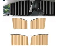 Universal Fit Magnetic Car Side Window Privacy Sunshade, Slidable Side Window Sun Shades, Car Blackout Curtains for Auto Sleeping Camping (Khaki)
