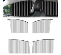 Universal Fit Magnetic Car Side Window Privacy Sunshade, Slidable Side Window Sun Shades, Car Blackout Curtains for Auto Sleeping Camping (Sliver)