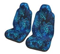 Universal Fit Seat Covers Set Tortue De Mer Bleue À L'Aquarelle Housses De Siège Auto Lavable Accessoires Auto Interieur pour Suvs, Trucks, Vehicles, 52X138Cm