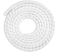 Universal Flexible Spiral Sheath 4 mm,6 mm,Storage Cable Kit 2 Pack of Spiral Cable Winding Tube to Protect the Antenna Cable TV/PC/USB/TV/AUX- (10 m),White