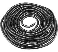 Universal Flexible Spiral Sleeving,10mm,Spiral Cable Winding Tube Storage Kit for Protecting TV/PC/USB/TV/AUX- Antenna Cable (9m) Black