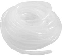 Universal Flexible Spiral Sleeving,12mm,Spiral Cable Winding Tube Storage Kit to Protect TV/PC/USB/TV/AUX Antenna Cable (7.5m) White