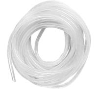 Universal Flexible Spiral Sleeving, 4mm, Spiral Cable Winding Tube Storage Kit for Protecting Aerial Cable TV/PC/USB/TV/AUX- (25m) White