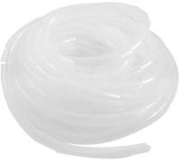Universal Flexible Spiral Sleeving, 8mm, Spiral Cable Winding Tube Storage Kit for Protecting TV/PC/USB/TV/AUX- Antenna Cable (12m) White