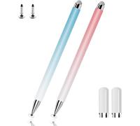 Universal High Precision Stylus for Touchscreen Tablet/iPad/Samsung/Galaxy Tab A7&S7/Android/iPhone/Microsoft and Other Touch Screens (Pink+Blue)