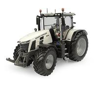 Universal Hobbies Tracteur Miniature Massey Ferguson 8S.265 - White Edition - Série limitée