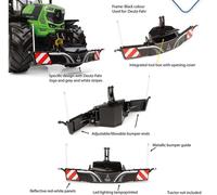 Universal Hobbies Pare-chocs pour tracteur Safetyweight 800 kg – Version Deutz-Fahr