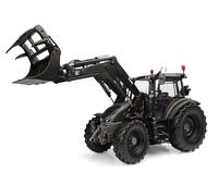 Universal Hobbies Valtra G135 avec Chargeur - Couleur Titanium Grey