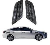 Universal Hood Air Vents Car Hood Scoop Air Vent Wing Trim Fender Vent Universal Exterior Outlet Wing Trim Fit Carbon Fiber Exterior Trim Cars and Trucks Vent Accessories (1 Paire)