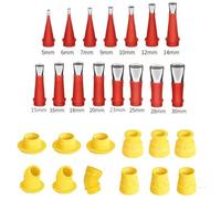 Universal Integrated Rubber Nozzle Tool with Connection Base Scraper Caulking Applicator Coating for Home Universal Integrated Rubber Tool Kit