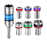 Universal Joint Socket Set 7 Pc 1/4 3/8 1/2 Drive Adapter Kit For Tight Spa
