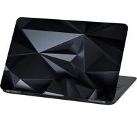 Universal Laptop Film Design Cover: Abstract Protective Cover Vinyl Skin Sticker (13-14 Inches, LP52 Black Polygon)