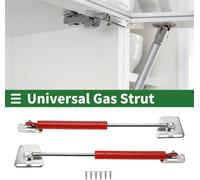 Universal Lift Supports Struts Gas Spring 10inch/245mm 13Ib/ 60N/ 6kg Carbon Steel Red 2 Set