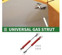 Universal Lift Supports Struts Lift Support Shock 7inch/180mm 11lb/50N/5kg Carbon Steel Red 2 Set