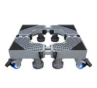 Universal Mobile Fridge Stand for Washing Machine Holder 4 Strong Feet Mobile Refrigerator Base Between Wheel 16.1in and 26.7in