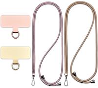 Universal Mobile Phone Lanyard, Metal Cell Phone Stickers, Adjustable Ropes, Shoulder Straps Or Shoulder Straps To Free Hands.