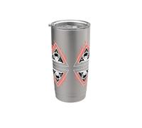 Universal Monsters Bride Triangle All Over Print Gobelet isotherme en acier inoxydable double paroi