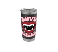 Universal Monsters Dracula Love Bites Retro Goth Gobelet isotherme en acier inoxydable double paroi