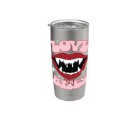 Universal Monsters Dracula Love Bites Retro Goth Gobelet isotherme en acier inoxydable double paroi