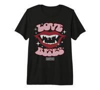 Universal Monsters Dracula Love Bites Retro Goth T-Shirt Haut de Gamme