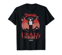 Universal Monsters Dracula Up All Night Retro Goth T-Shirt